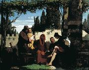 Vincenzo Cabianca I novellieri fiorentini del XIV secolo France oil painting artist